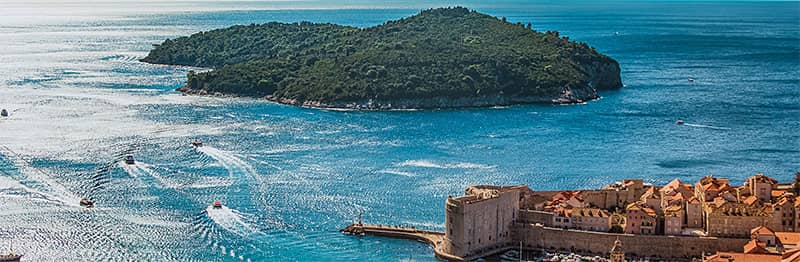 Island Lokrum panorama