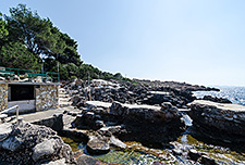 Villa Anagingač, private beach