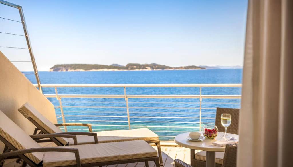 Sea view from room at Dubrovnik President Valamar Collection Hotel