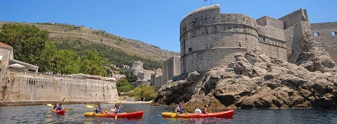 Sea kayaking in Dubrovnik